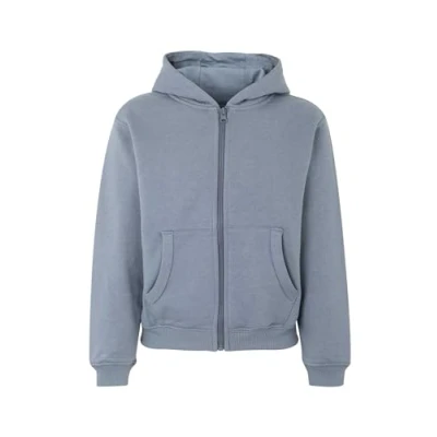 Image of Mukua Byron Kids Zip Up Hoodie Blue Fog Size 9/11