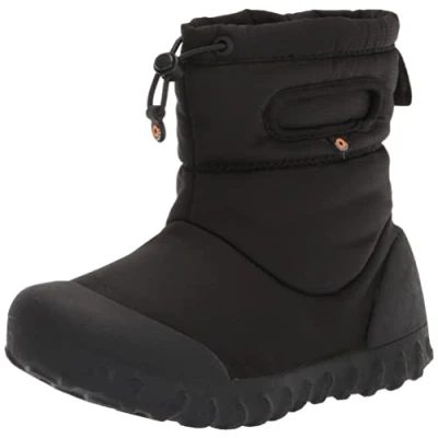 Image of Bogs B Moc Snow Boot, Black, 4 US Unisex Big Kid
