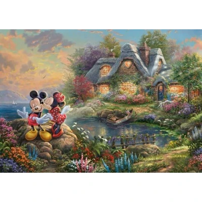 Image of Schmidt 59639 Thomas Kinkade Disney Mickey Mouse Jigsaw Puzzle, 1000 Pieces