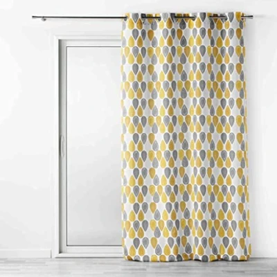 Image of Douceur d intérieur PALPITO &#039;s Curtains, blinds in Yellow