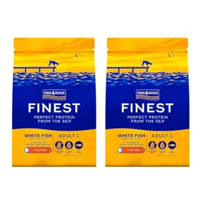 Image of Fish4Dogs Finest White Fish and Potato Dog Food Natural, Hypoallergenic Great for Dogs With Allergies Rich in Omega 3, 6 9 (Small Kibble 2 x 1.5kkg)