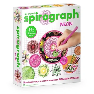 Image of Spirograph Neon Create Creative Drawing Ages 6+