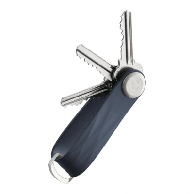 Image of Orbitkey Active Key Organizer Weather Resistant, Stainless Steel Locking Mechanism, Slim &amp; Quiet Profile, Midnight Blue, One size