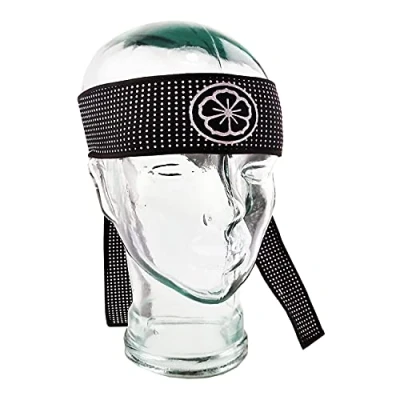 Image of TANAKA MARTIAL ARTS HeadBand KENDO Tenugui Samurai OKINAWAN FLOWER STRETCH (Hachimaki Ninja Shinobi For Men/Women/Children KARATE KID
