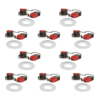 Image of CCT &amp; Wattage Adjustable LED Downlight (Pack of 10) Ansell Prism Pro