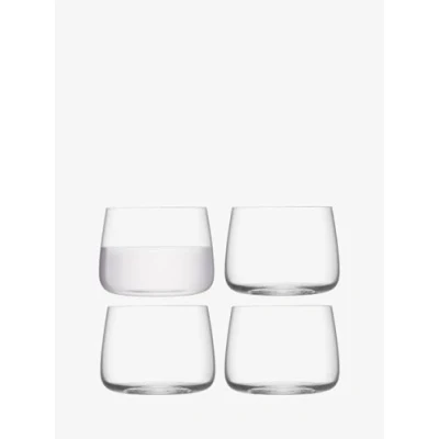Image of LSA Metropolitan Stemless Glass 360ml Clear Set of 4 Dishwasher Safe MW01