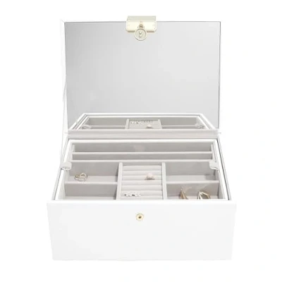 Image of Stackers Pebble White Luxury Classic Jewellery Box