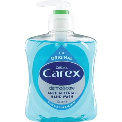 Image of Carex Original Antibacterial Hand Wash Pump Top Bottle 250ml (Pack 6)