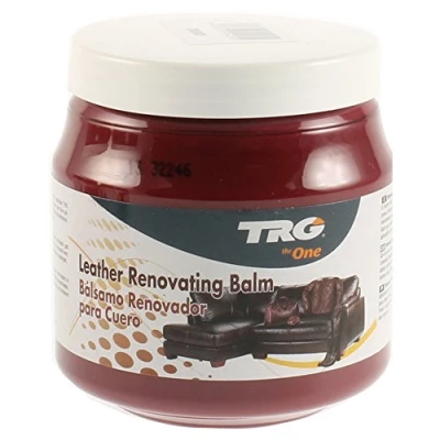 Image of TRG The One Leather Renovating Balm, Wax Based Cream, cleanses and nourishes Leather, Red Cherry, 300 ml