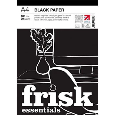 Image of Frisk Essentials Black Paper Pad A4