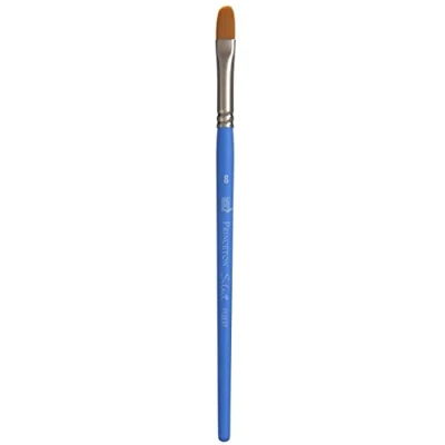 Image of Princeton Select Artiste Filbert Paintbrush, Synthetic, Wood, Multicolor, Size 8