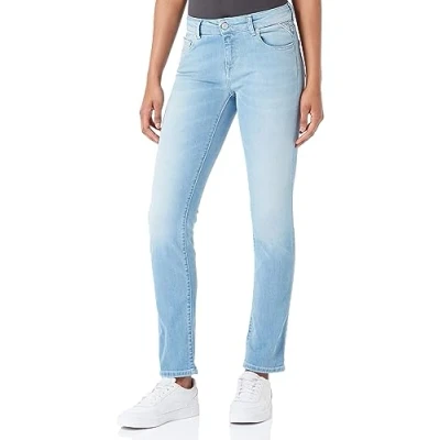 Image of REPLAY Women&#039;s WA429 Faaby 573 Online Jeans, Light Blue 010, 25W / 28L