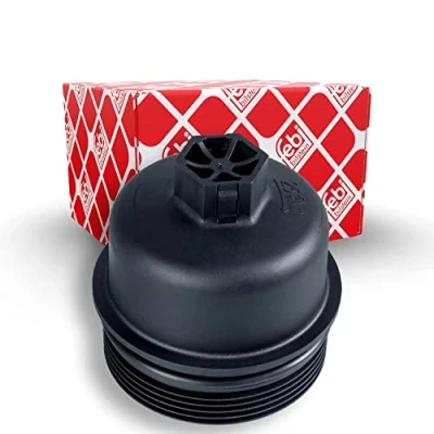 Image of 11427557011 Cover, oil filter housing FEBI BILSTEIN 108349 86mm with seal ring FORD: Transit Mk6 Van, MONDEO 4 Turnier, MINI: Clubman, Countryman