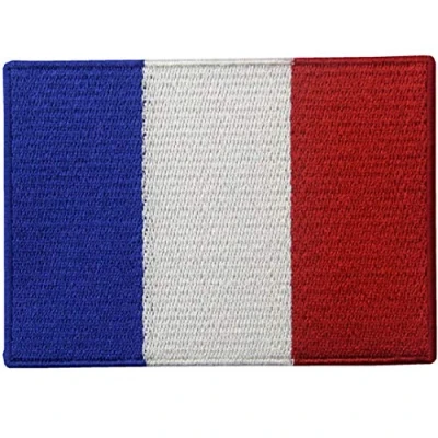 Image of France Flag Embroidered Applique Iron On/Sew On Patch Badge