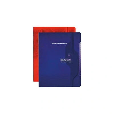 Image of Clairefontaine Ref 851C Staple bound Indexed Notebook (48 Sheets) 17 x 22cm in Size, Square ruled Rulings, 70gsm Superfine Vellum Paper Random Colour