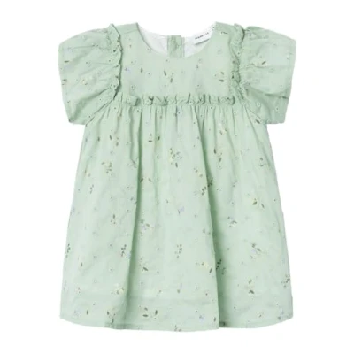 Image of NAME IT Baby Girls&#039; nbfjimilla capsl Dress Summer, Green, 3 6 Months