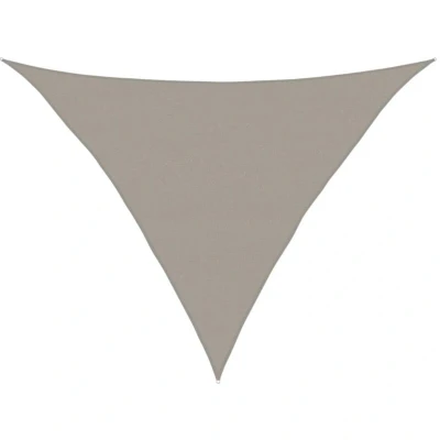 Image of vidaXL Sunshade Sail 160 g/m² Triangular Light Grey 5x5x6 m HDPE