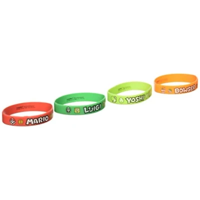 Image of (PKT) Super Mario Rubber Bracelets (6 pk)
