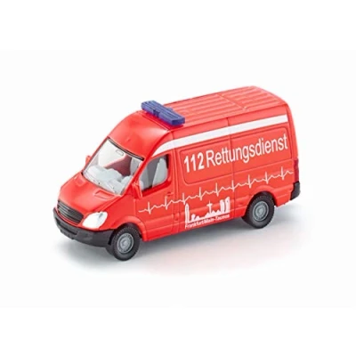 Image of siku 0805, Ambulance, Metal/Plastic, Red, Versatile, Toy vehicle for children