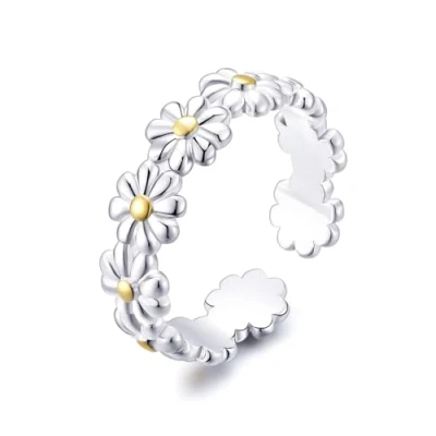 Image of Philip Jones Adjustable Daisy Eternity Ring