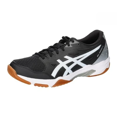 Image of ASICS Women&#039;s Gel Rocket 11 Sneaker, Black/Pure Silver, UK