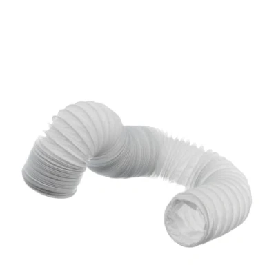 Image of EUROPLAST 100mm (4 inch) x 6 metre PVC Flexi Hose White Universal Tumble Dryer Cooker Hood Extractor Fan Air Conditioner