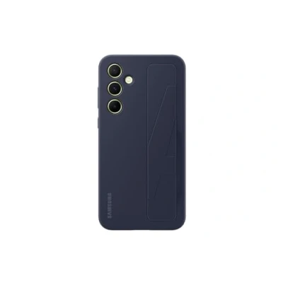 Image of Samsung Standing Silicone Back Cover Blue Galaxy A55 5G