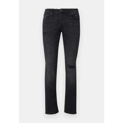 Image of JACK &amp; JONES Men&#039;s Jjialex Jjoriginal Sq 734 Jeans, Black Denim, 32 W/32 L