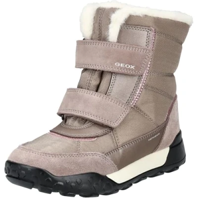 Image of Geox J TREKKYUP Girl B AB Snow Boot, DK Beige, 6 UK Child