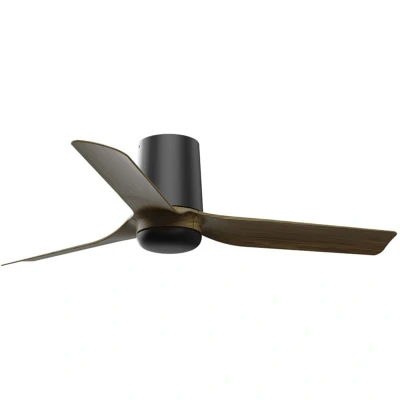 Image of Mini Punt Tub Small Black, Dark Wood DC Ceiling Fan 6 Speed
