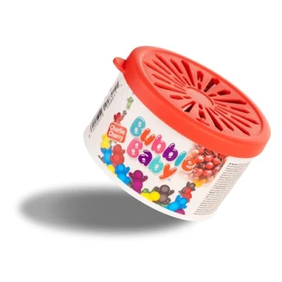 Image of BUBBLEBABY Cherry Fragranced Organic Tub Long Lasting Car Air Freshener &amp; Odour Eliminator (Pack of 1), Cool Ice