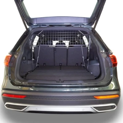 Image of Travall Dog Guard compatible with Seat Tarraco (2018 Current) Vehicle Specific Boot Tailored Fit Luggage Pet Barrier Separator Heavy Duty Powder Coated Steel