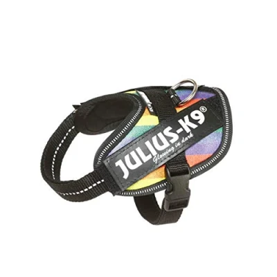 Image of Julius K9, 16IDC JRBW B2, IDC Powerharness, dog harness, Size: XL/2XS/Baby 2, Rainbow