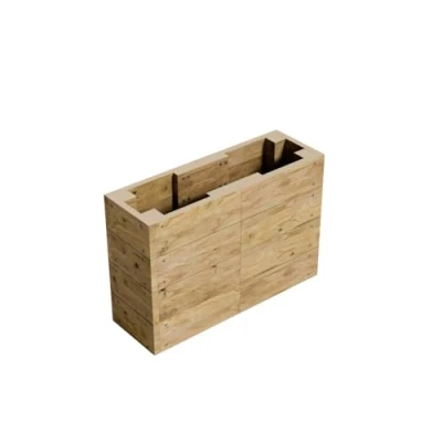 Image of Gro Garden Products Wooden Raised Bed 30cm L x 90cm W 60cm H Large Planters for Vegetables, Herbs, or Flowers Trough Planter Box with FSC Tanalised Timber