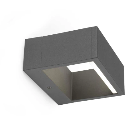 Image of Alp LED Outdoor Wall Light Dark Grey IP54