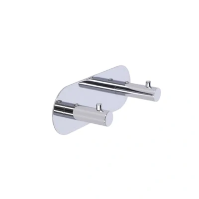 Image of India Gealuna Coat Rack Double 5 x 15 cm chrome plated