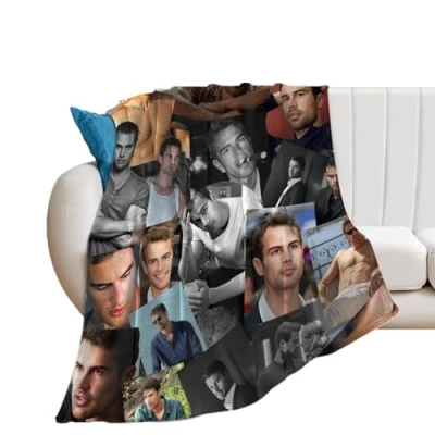Image of QapLWczK Theo James Blanket Sunshine Super Soft Throw Silky Flannel Lightweight for Sofa, Bed All Season Use 40&quot;x30&quot;