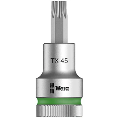 Image of Wera 8767 C HF TORX® Zyklop holding function bit socket, 1/2&quot; drive, TX 45x60mm, 05003835001