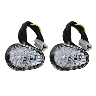 Image of 1 Pair Motorcycle LED Turn Signal Lights Indicator Lamp Flush Mount for Y amaha R1 R6 R6S(Clear)