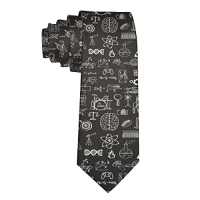 Image of Hongfacai Men&#039;s Ties Business Necktie for Men Science Math Physical Chemical Biology Fashion Neck Tie Slim Skinny Xmas Wedding Formal Party (145 x 8 cm)