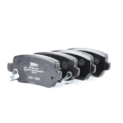 Image of 1605039, 1605040, 1605086, 1605093, 1605105 Brake pad set VALEO 301584 FIRST Rear Axle incl. wear warning contact without anti squeak plate