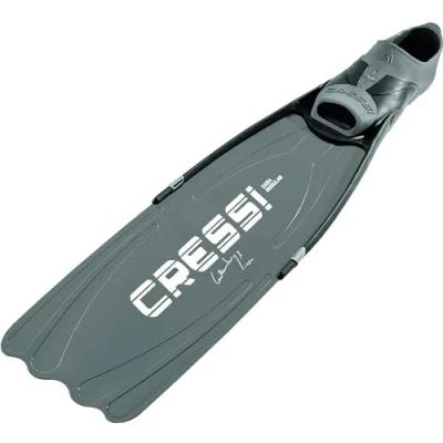 Image of Cressi Unisex Gara Modular Nery Diving Fins, Black/Silver, Size 46/Size 47