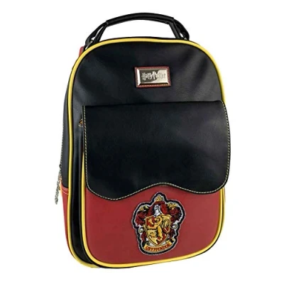 Image of Groovy Harry Potter Backpack, Unisex Adult, Black/Red/Yellow, One Size