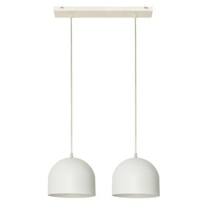 Image of Madison Straight Bar Pendant Ceiling Light White 42cm