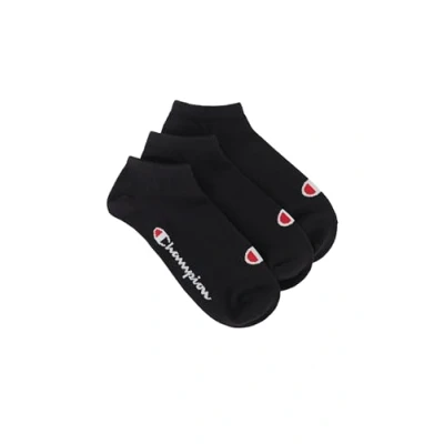 Image of Champion Basics 3pk Sneaker Socks, Black, 2.5 5