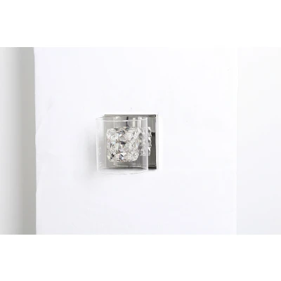 Image of Sonja 1 Light Polished Chrome Crystal Wall