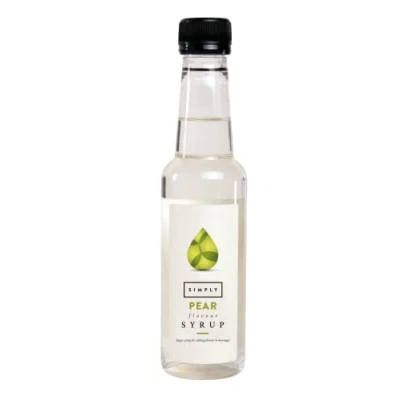 Image of Simply Pear Syrup, Vegan &amp; Nut Free Flavoured Syrup for Coffee, Cocktails Baking (250ml)