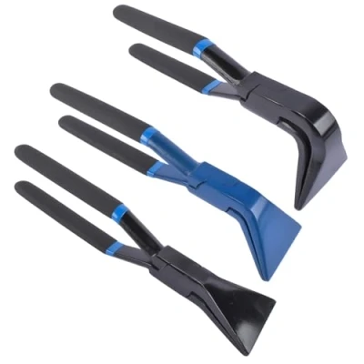 Image of 3 x Folding Bending Pliers 45 90 180, Extremely Precise Pliers, Tried and Tested Roofer Tool for DIY Enthusiasts (Blue &amp; Black) Hopzty