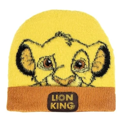 Image of CERDÁ LIFE&#039;S LITTLE MOMENTS Boy&#039;s Tejido Suave Y Cálido Gorro de Punto Lion King Diseño Único Beret, Yellow and Orange, One Size