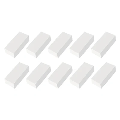 Image of ZOFAX NatReg White Medium Erasers, Pack of 10, Multipack, Pencil Rubber Soft Erasers Pack, Perfect for School Home Office Classroom Teacher Supplies, iZOFAX Black Ball Pen